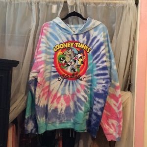 Tie dye Looney Toons hoodie